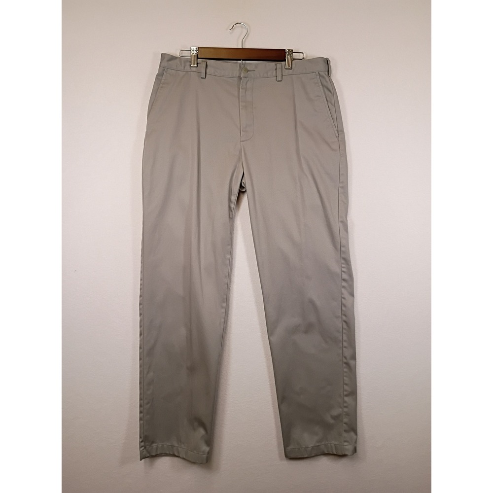 Classic Prep Jos. A. Bank Mens 35x32 Gray Cotton Tailored Fit Chino Pants